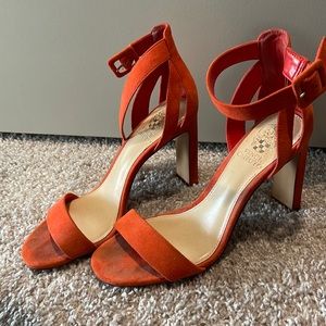 Vince Camuto size 8 orange heel sandals